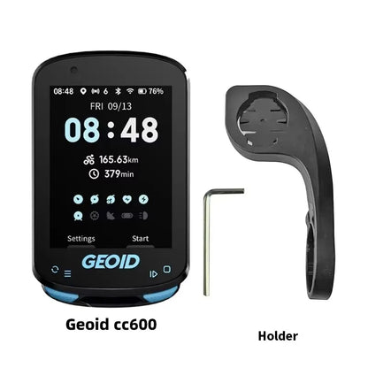 GEOID CC600 Bike Computer – Color Screen Smart GPS Speedometer with Wireless ANT+, WIFI, 11 Languages & Cycling Odometer