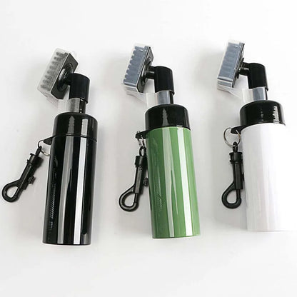 Golf Club Groove Cleaner Brush – Automatic Leakproof Spray Bottle with Professional Portable Cleaning Kit