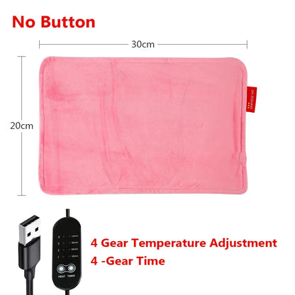 Graphene Electric Blanket & Heated Chair Cushion – USB Powered Insulation with 4-Speed Heating & Timer for Office & Car