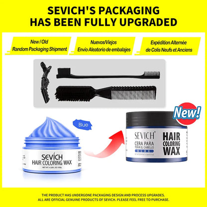 Temporary Hair Color Wax Kit – Washable Instant Hair Dye Cream for Men, Women & Kids, Party Cosplay, Blue, Purple, Red, Green