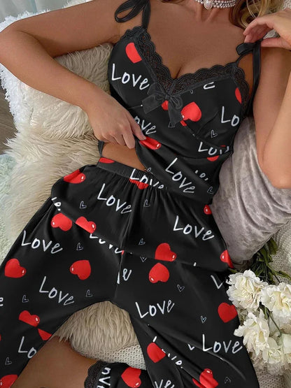 Women’s Leopard Print Pajama Set – Soft Fabric V-Neck Two-Piece Sleepwear with Suspender Shorts, Comfortable Loungewear Outfit