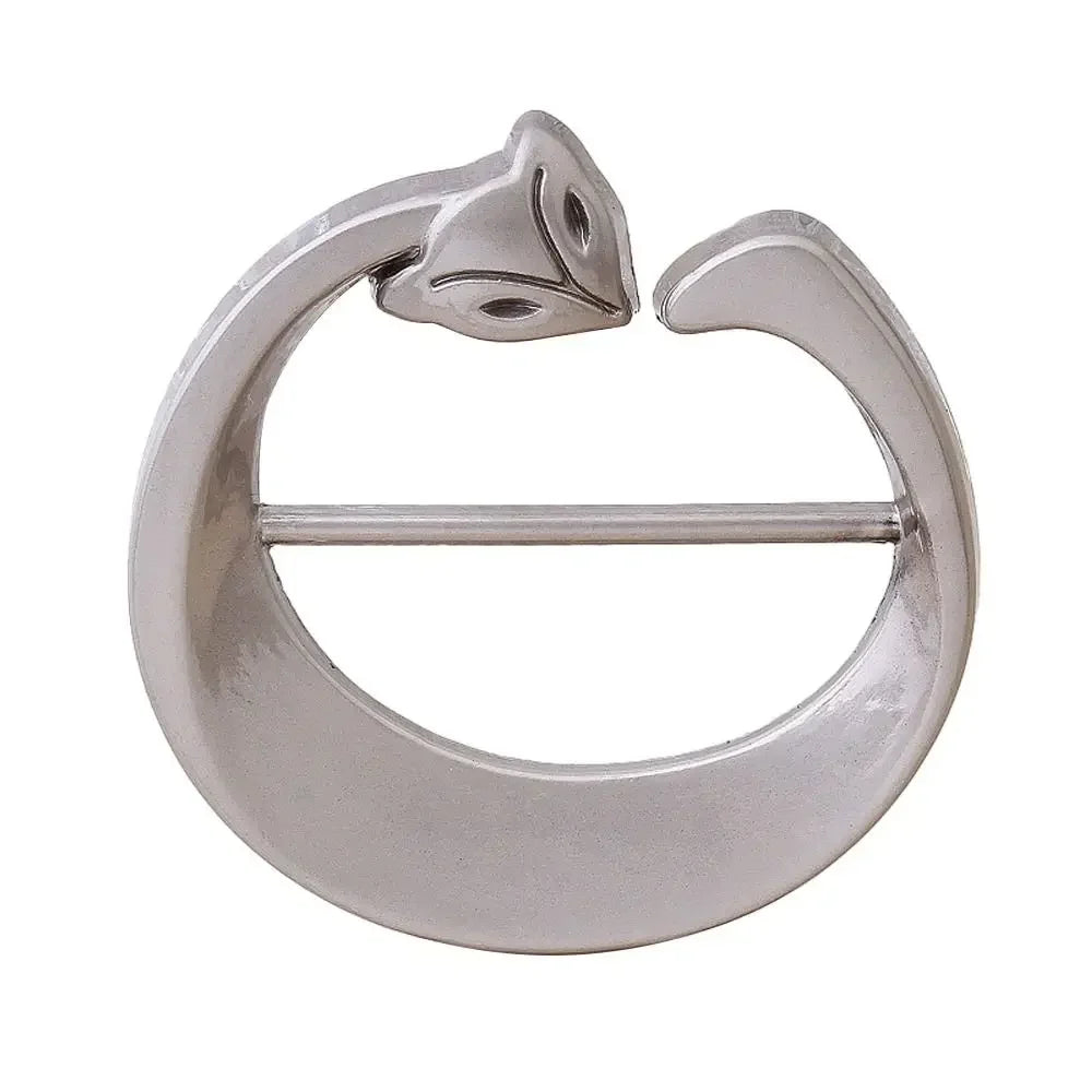 Scarf Buckle & Ring – Shawl, T-Shirt, Waist Clip Brooch, Silk Clasp Fashion Jewelry Accessory