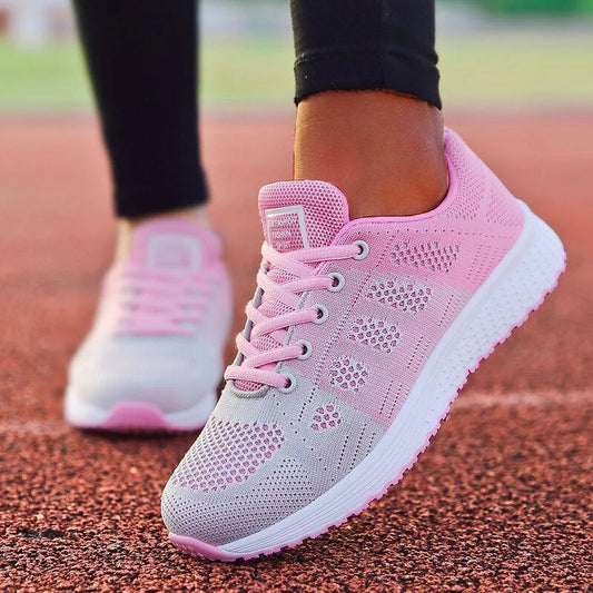 New Women's Lace-Up Flats – Casual Sneakers, Soft & Comfortable, Plus Size Available