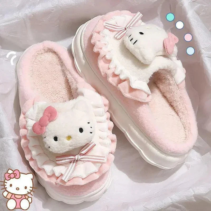 Kawaii Sanrio Kuromi Plush Backpack – Lolita Style Stuffed Animal Doll, My Melody Tote Bag for Women & Girls, Christmas Gift