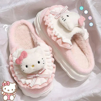 Kawaii Sanrio Kuromi Plush Backpack – Lolita Style Stuffed Animal Doll, My Melody Tote Bag for Women & Girls, Christmas Gift