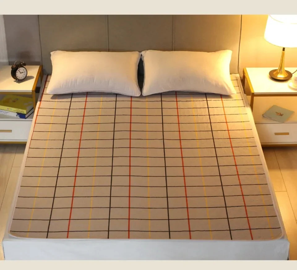 Breathable Waterproof Urine Mattress – Washable Cotton Bed Cushion for Nursing & Diaper Care, Extra Large Size