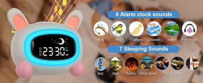 Kids Alarm Clock – OK to Wake Sleep Training Clock with Sound Machine, Birthday Gift for Boys & Girls