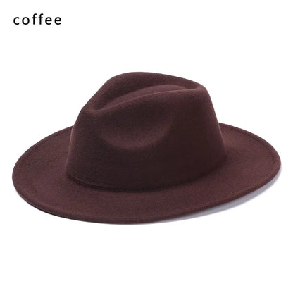Western Cowboy Hat – Faux Leather Fedora for Men, Women & Kids, Wide Brim Beach & Travel Cap in Black, White & Pink