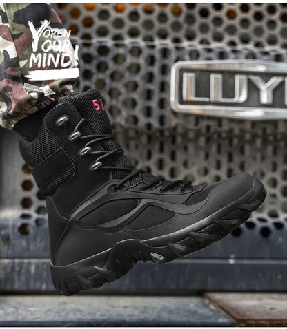 Men's Tactical Boots - Lightweight Autumn Special Forces Field Boots, Non-Slip Outdoor Shoes for Men (Zapatillas Hombre)