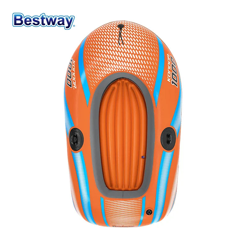 Bestway 61136/61140/61142/61146 Heavy-Duty Inflatable Kayak – 1-3 Person PVC Rafting Boat for Adventure & Thrilling Rides
