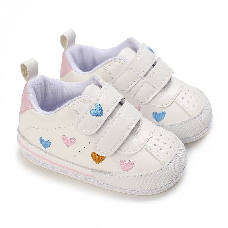 Baby Girl Soft Sole Prewalker Shoes - Cute Infant First Walker Sneakers for 0–18 Months