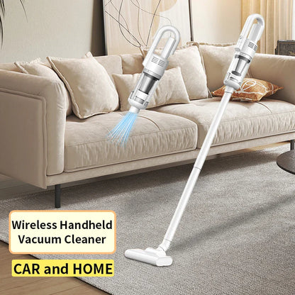 Multifunction Wireless Car Vacuum Cleaner – 6500Pa Powerful Handheld Cleaner with Metal Filter for Home & Auto Use