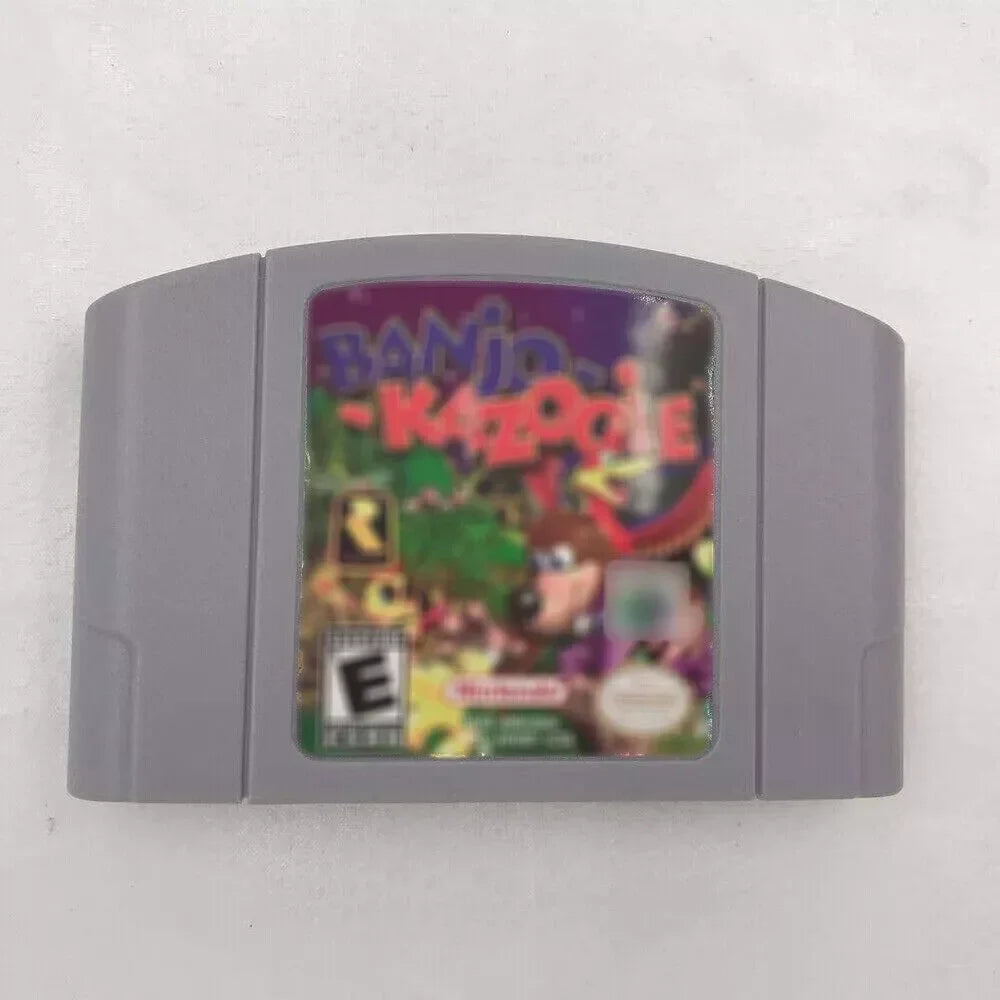 N64 64-Bit Game Cartridge – Bros. Series & Banjo-Kazooie Video Game Console Card