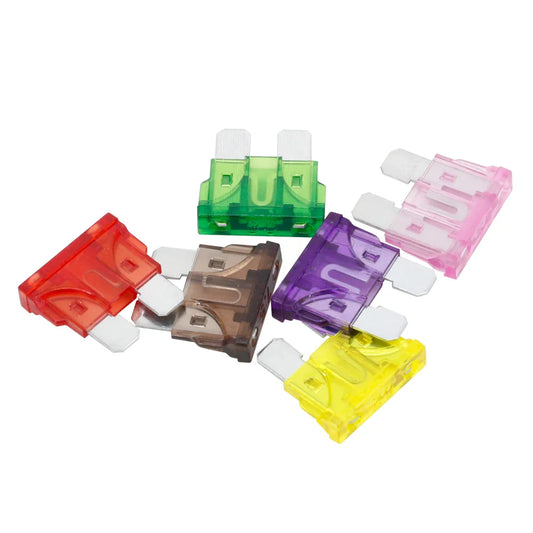 10PCS Medium Blade Fuses – Zinc Pins 1A to 50A for Auto Car & Truck Refitting