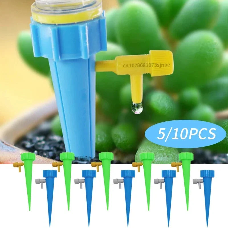 Automatic Drip Irrigation System – Self-Watering Spike for Plants, Adjustable Auto Water Dripper for Garden & Greenhouse
