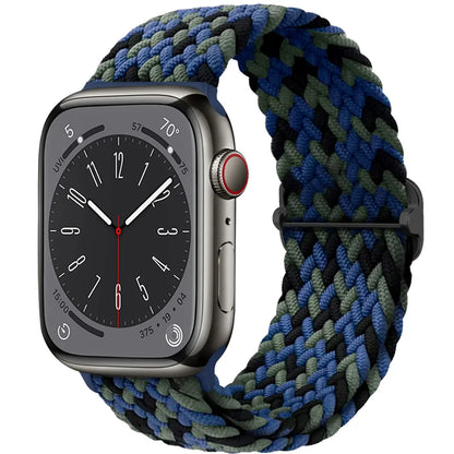 Elastic Braided Solo Loop Apple Watch Band – Adjustable Stretch Strap for Series SE, 5–11 & Ultra 3 (40mm–49mm)
