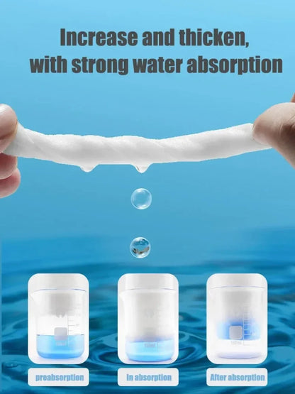 100pcs Reusable Thickened Face Towels – Soft Cotton Makeup Remover Pads