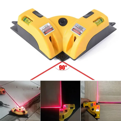 90° Infrared Laser Level - Vertical Horizontal Line Projection for Accurate Floor Tiling Measurement, Square Laser