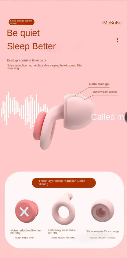 New Silicone Earplugs for Sleep – Soft Noise Cancelling, Soundproof Foam with Slow Rebound Protection