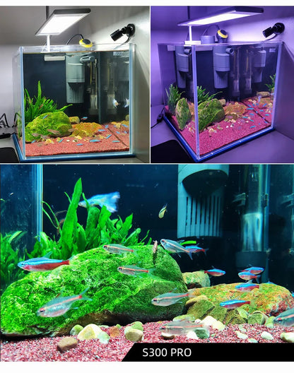 Week Aqua S Series WRGB Fishing Lamp – ADA Style LED Light for Aquariums, Fish Tanks, Fishbowls & Aquascaping Decoration