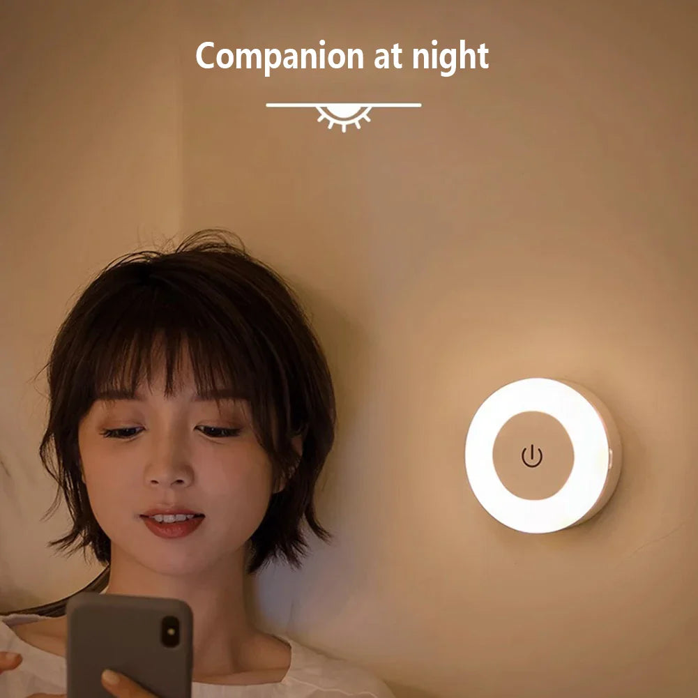 0.6W LED Night Light – Wireless Rechargeable, Touch-Controlled, Magnetic & Dimmable Lamp, Ideal for Baby Nursery and Kitchen