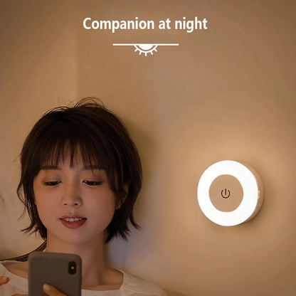 0.6W LED Night Light – Wireless Rechargeable, Touch-Controlled, Magnetic & Dimmable Lamp, Ideal for Baby Nursery and Kitchen
