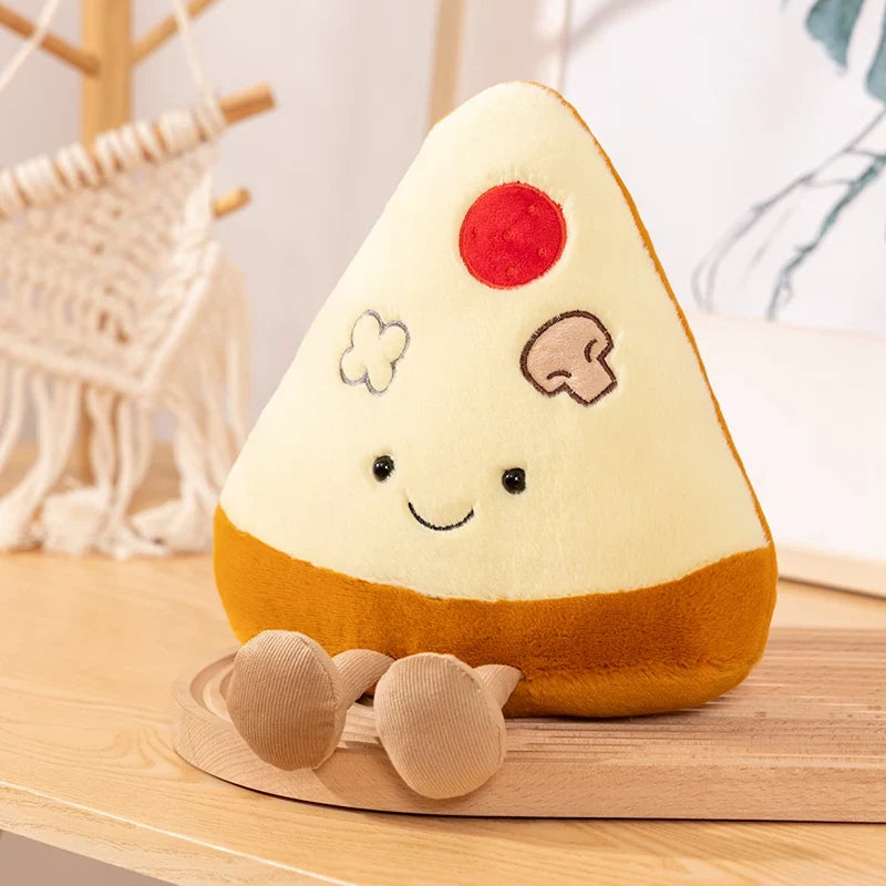 New Cartoon Egg Stuffed Toy – Breakfast Bread & Toast Plush Doll, Fun Pillow for Baby Comfort & Xmas Gifts
