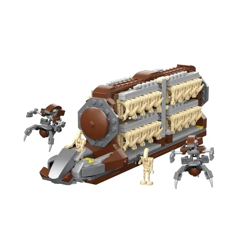 Platoon Attack Craft Droid Building Toy – DIY Star Army Model Blocks Set, Christmas Gift for Boys, Kids, and Adults