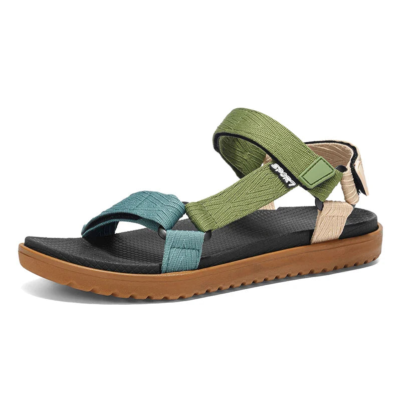 2026 Men’s Lightweight Summer Sandals – Breathable Anti-Slip Outdoor Beach Shoes | Soft Flat Sole Open-Toe Walking Casual Sandals