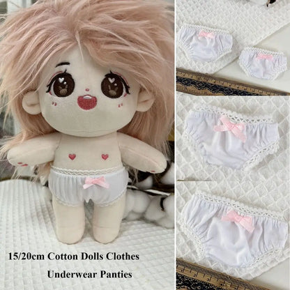 15/20cm Cotton Doll Underwear – High-Quality Multistyle Fashion Panties for Dolls