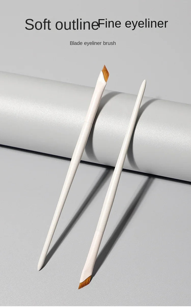 Upgrade Blade Eyeliner Brush | Ultra-Thin Fine Angle Flat Brush for Eyebrows & Under-Eye Makeup | Precise Detail White Brush