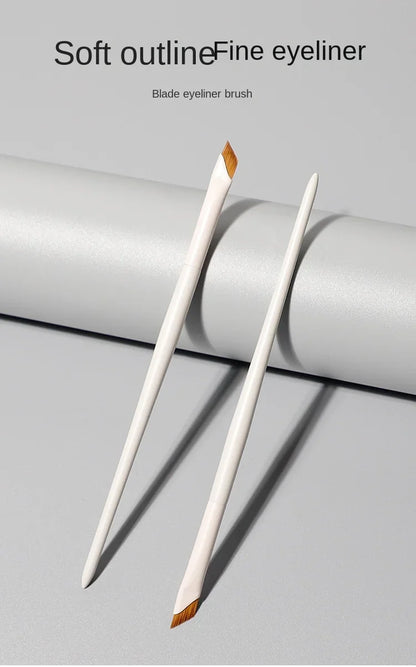 Upgrade Blade Eyeliner Brush | Ultra-Thin Fine Angle Flat Brush for Eyebrows & Under-Eye Makeup | Precise Detail White Brush