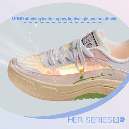 361° Women's Board Sneakers - Breathable Thick-Soled Anti-Slip Casual Shoes 682526608