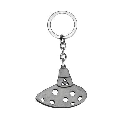 Zelda Shield Keychain – Enamel Metal Symbol Pendant Keyring for Men & Fans Gift
