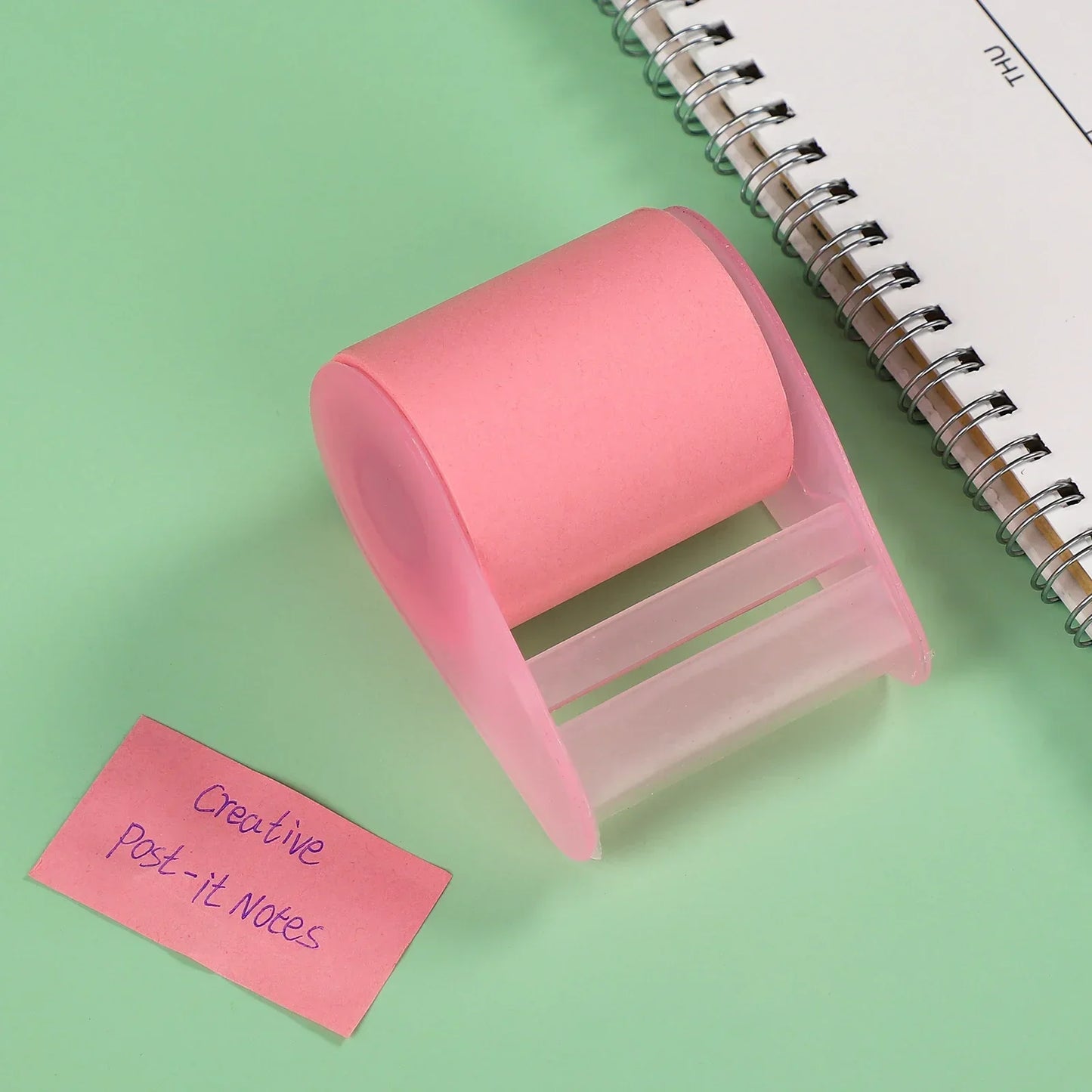 JIANWU Creative Roller Sticky Notes – Reusable Memo Notepad for Office, Diary & Message Writing Stationery Accessories