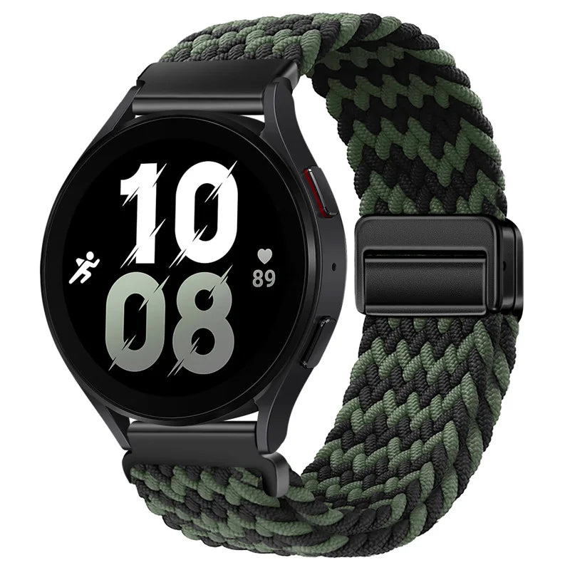 22mm Braided Nylon Watch Band – Loop Sport Strap for OnePlus Watch 3/2, OPPO Watch X/X2/4 Pro & 46mm Smartwatch Bracelet