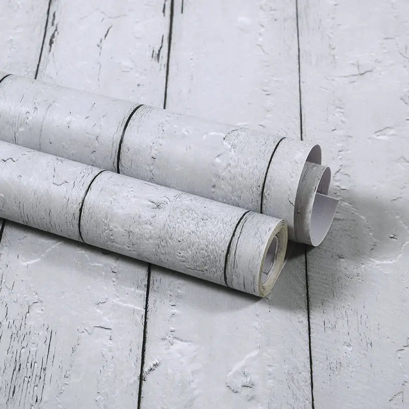 Self-Adhesive Waterproof Wood Grain Vinyl Wallpaper Roll – PVC Wall Sticker for Furniture Renovation & Bedroom Home Decor