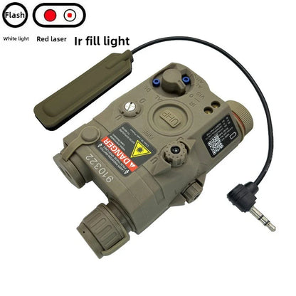 PEQ15 Red Laser Tactical Flashlight – IR Fill Light Indicator with Strong LED Flash, New Overseas Version