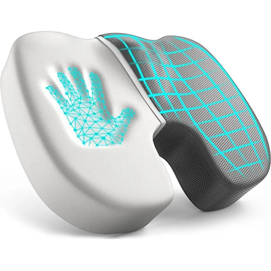 Ergonomic Memory Foam Seat Cushion – Hemorrhoid Relief Office Chair Cushion for Long Sitting Comfort (Students & Office Use)