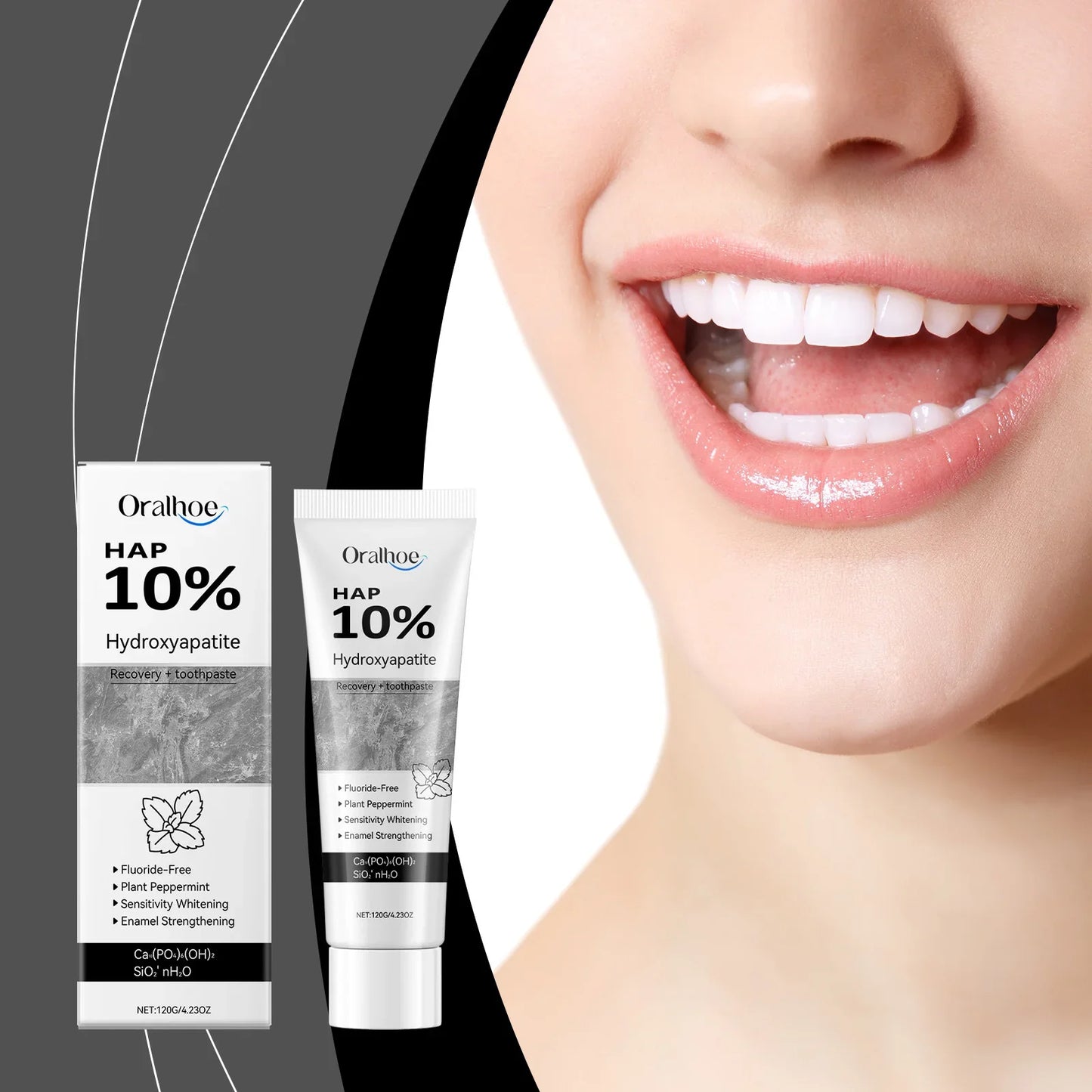 Whitening Toothpaste with Hydroxyapatite – Enamel Repair, Stain Removal & Fresh Breath