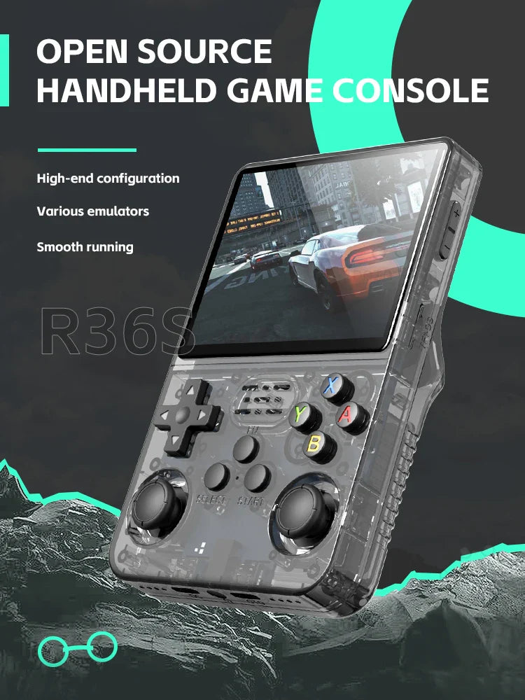 Data Frog R36S Retro Handheld Video Game Console: Linux System, 3.5 Inch IPS Screen - R35S Plus Portable Pocket Video Player, Enjoy Retro Gaming Anywhere!