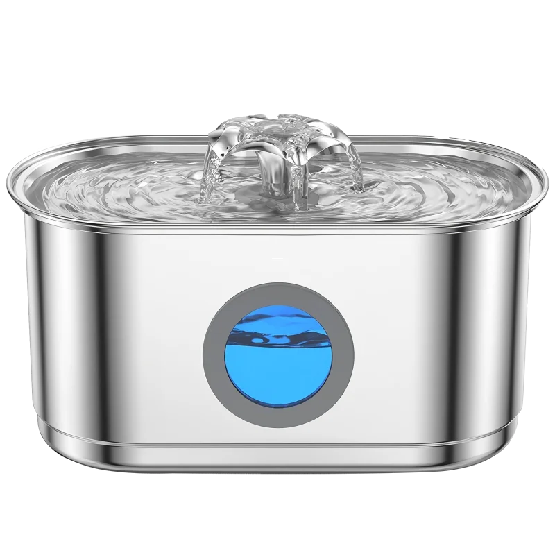Automatic Cat Water Fountain - Stainless Steel Dog & Cat Water Dispenser with Filter
