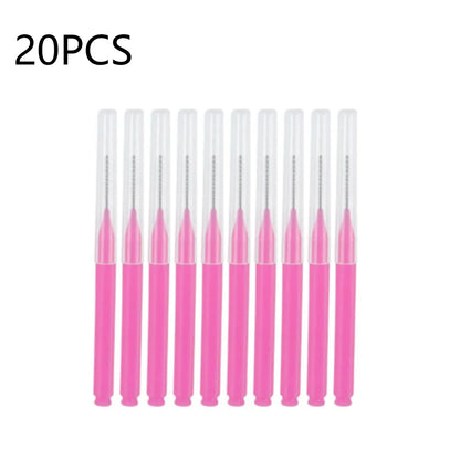 10/20/50PCS Mini Eyebrow & Lash Brushes – Disposable Bendable Brow Perm & Micro Eyelash Applicator Tools
