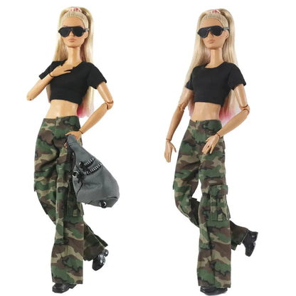 1:6 Scale Doll Clothes – Camouflage Outfit for 11.5-inch (30cm) Dolls, Many Styles, Gift for Girls