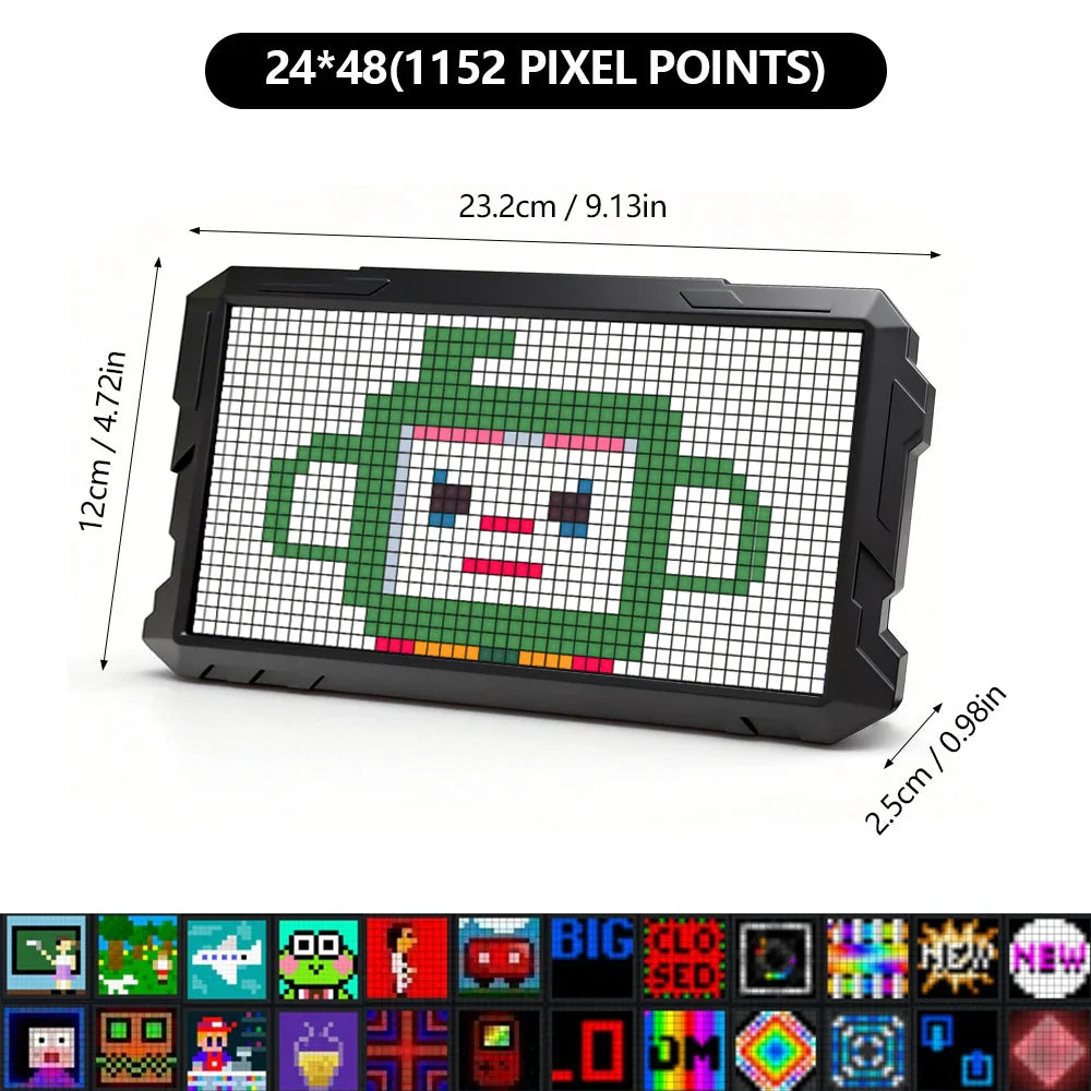 Bluetooth Pixel Digital Frame Smart LED Panel Display with APP Control Night Light Gaming Room Decor Pixel Art Lighting Frame