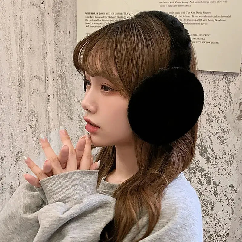 Winter Ear Warmer: Soft Plush Earflap EarMuffs for Women & Men - Fashion Solid Color Outdoor Cold Protection Ear Cover