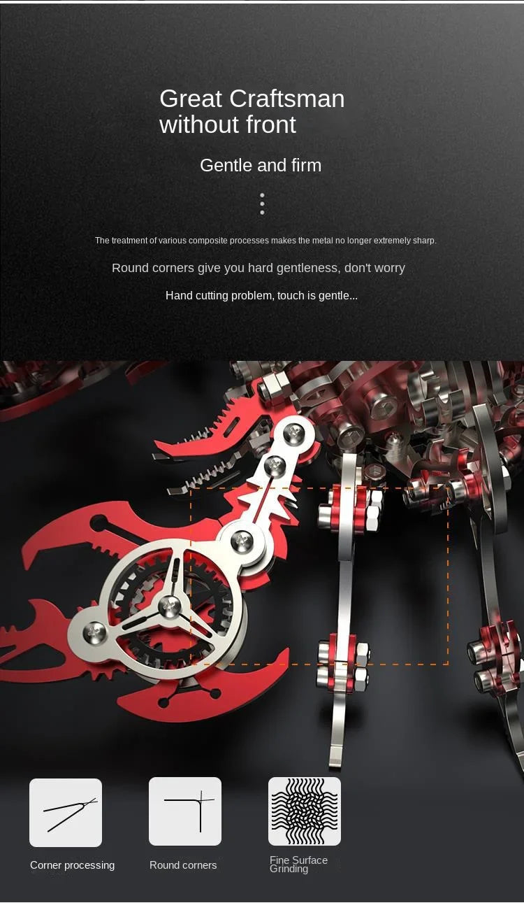 3D Metal Mechanical Insect Puzzle – Anti-Stress Assembly Toy Kit for Kids and Adults