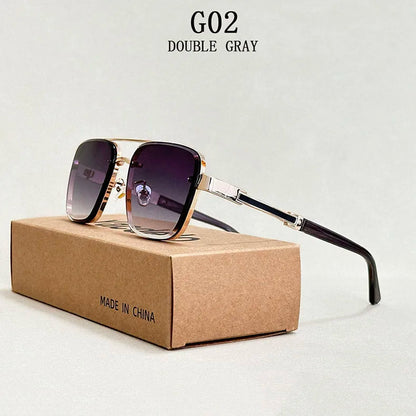 Luxury Square Sunglasses — Vintage Unisex Fashion Shades with UV Protection for Men & Women