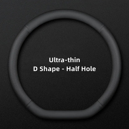Ultra-Thin Universal Car Steering Wheel Cover — 37-38cm Breathable Wrap Accessory