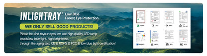 23" OEM 45W LED Eyelash Extension Lamp – Adjustable Brightness Half-Moon Bed Lamp with Ring Light & Free Logo